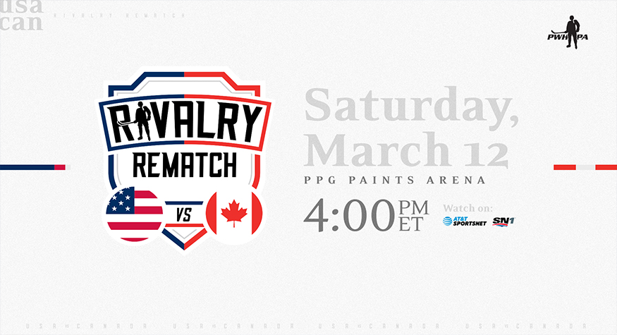 Penguins Announce ‘Rivalry Rematch’ Women’s Hockey Game Featuring Canada and The United States on March 12 at PPG Paints Arena