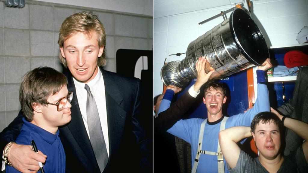 Gretzky honors former Oilers locker room attendant Moss with mega draw