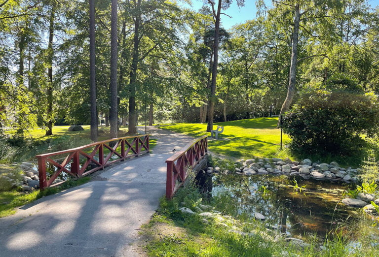 A bridge in Kulåsparken, Sarpsborg.