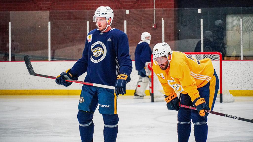 Eager to Start New Season, Preds Core Hits the Ice for Offseason Training