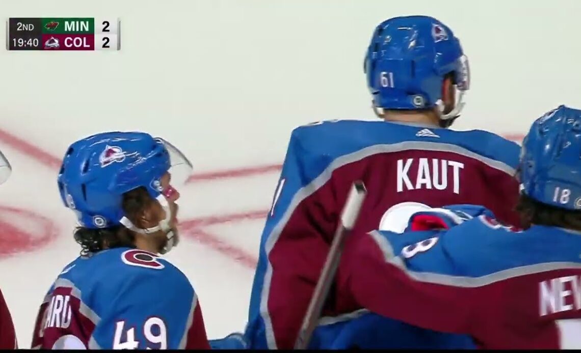 Avs score 20 seconds in for the second straight period