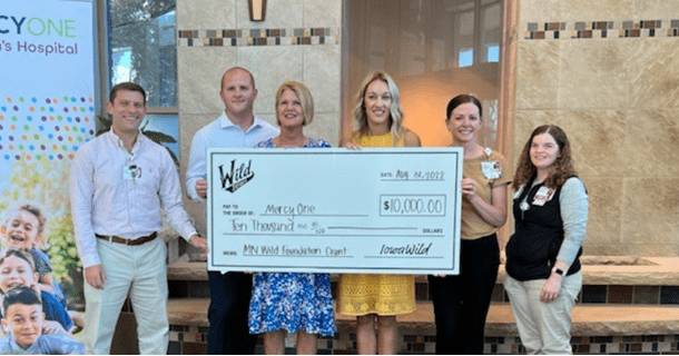 WILD DONATE $10,000 TO MERCYONE TO UPGRADE PEDIATRIC ROOMS