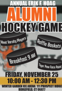 Erik F. Hoag Alumni Hockey Game on Friday at Winter Garden, Former RHS Hockey Players Invited to Play!