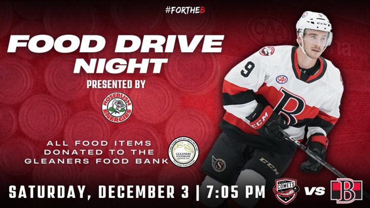 Belleville Sens announce details for upcoming Food Drive Night presented by Rosebush Energies
