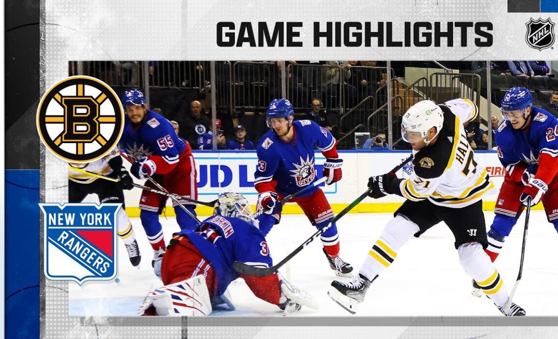 Bruins @ Rangers 11/3 | NHL Highlights 2022