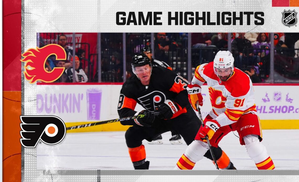 Flames @ Flyers 11/21 | NHL Highlights 2022