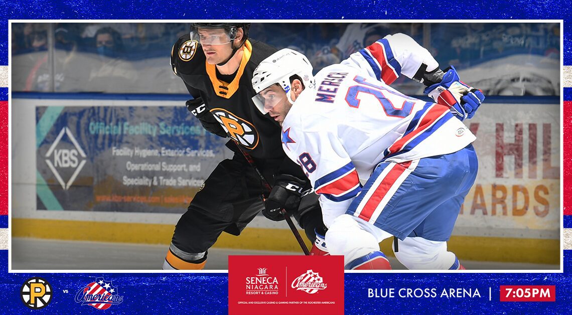 GAME PREVIEW: AMERKS HOST FIRST-PLACE BRUINS TONIGHT AT BLUE CROSS ARENA