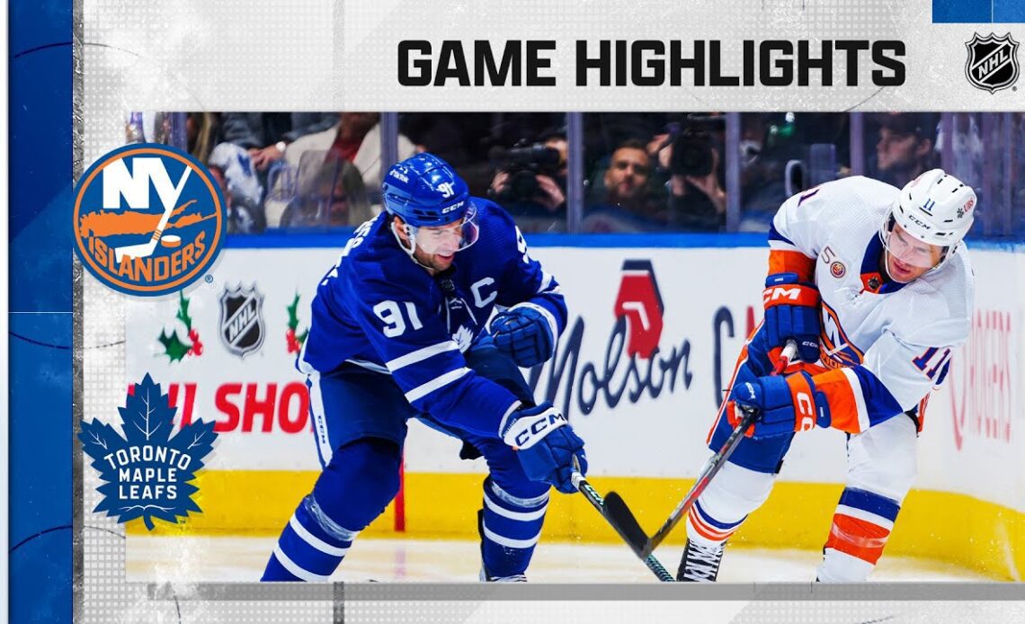 Islanders @ Maple Leafs 11/21 | NHL Highlights 2022