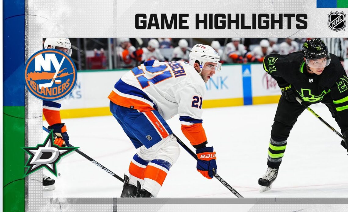 Islanders @ Stars 11/19 | NHL Highlights 2022