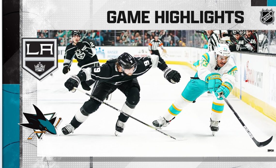 Kings @ Sharks 11/25 | NHL Highlights 2022