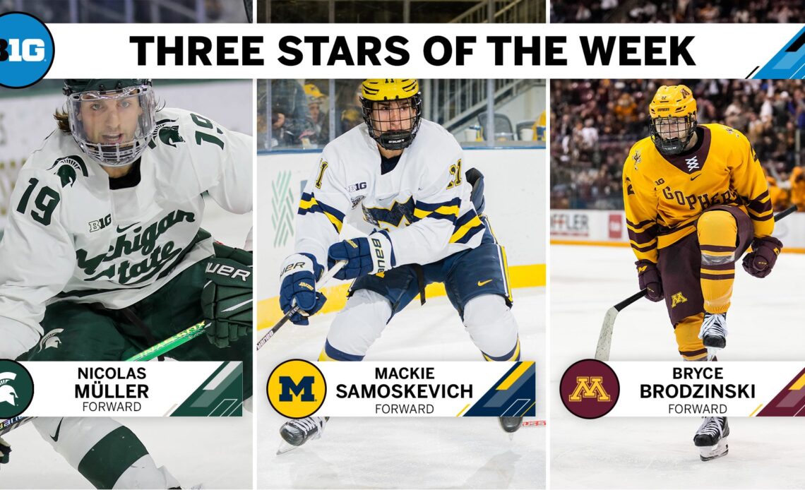 Michigan, Michigan State and Minnesota Earn Three Stars of the Week