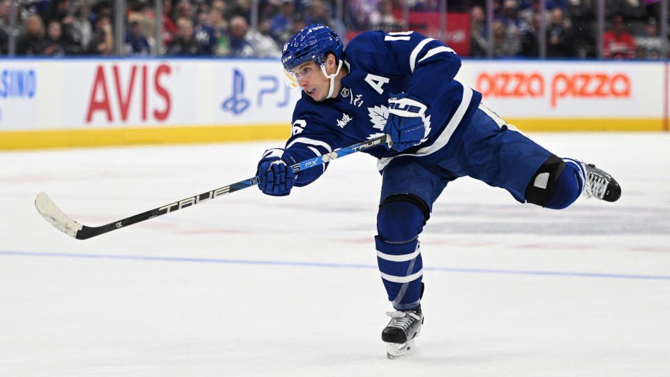 Mitch Marner might be playing the best hockey of his NHL career right now. (Photo via USA TODAY Sports)