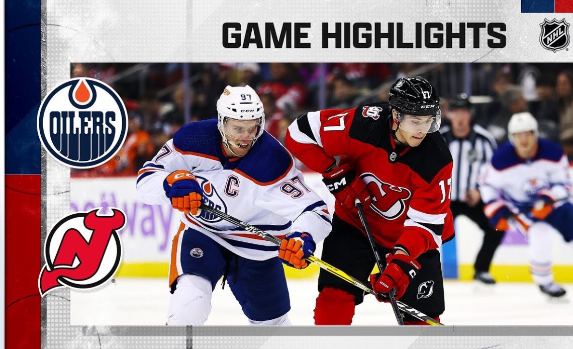 Oilers @ Devils 11/21 | NHL Highlights 2022
