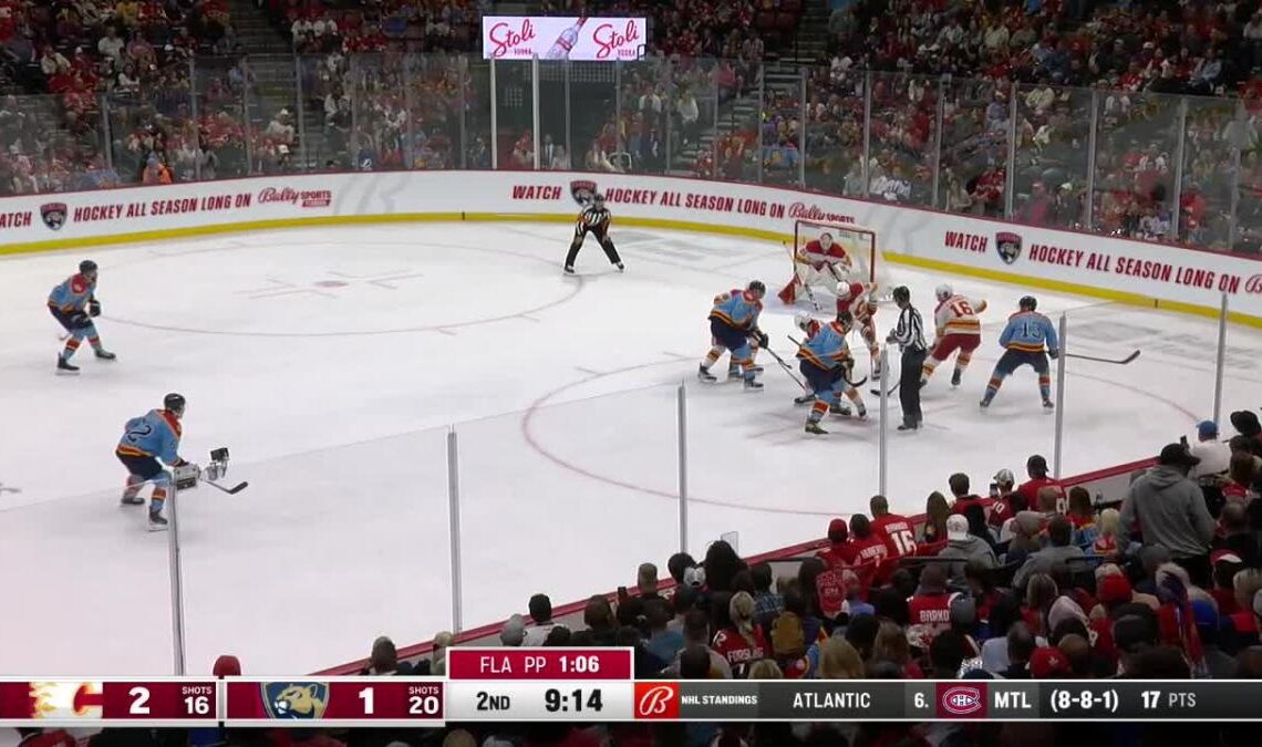 Sam Reinhart with a Goal vs. Calgary Flames