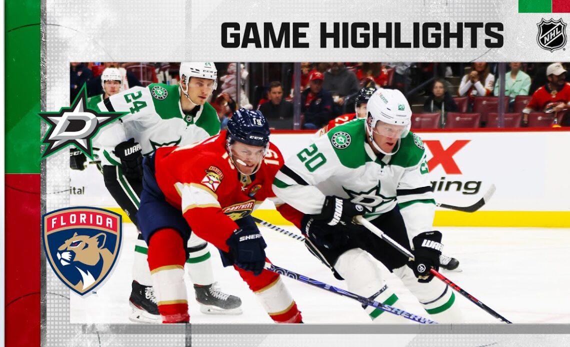 Stars @ Panthers 11/17 | NHL Highlights 2022