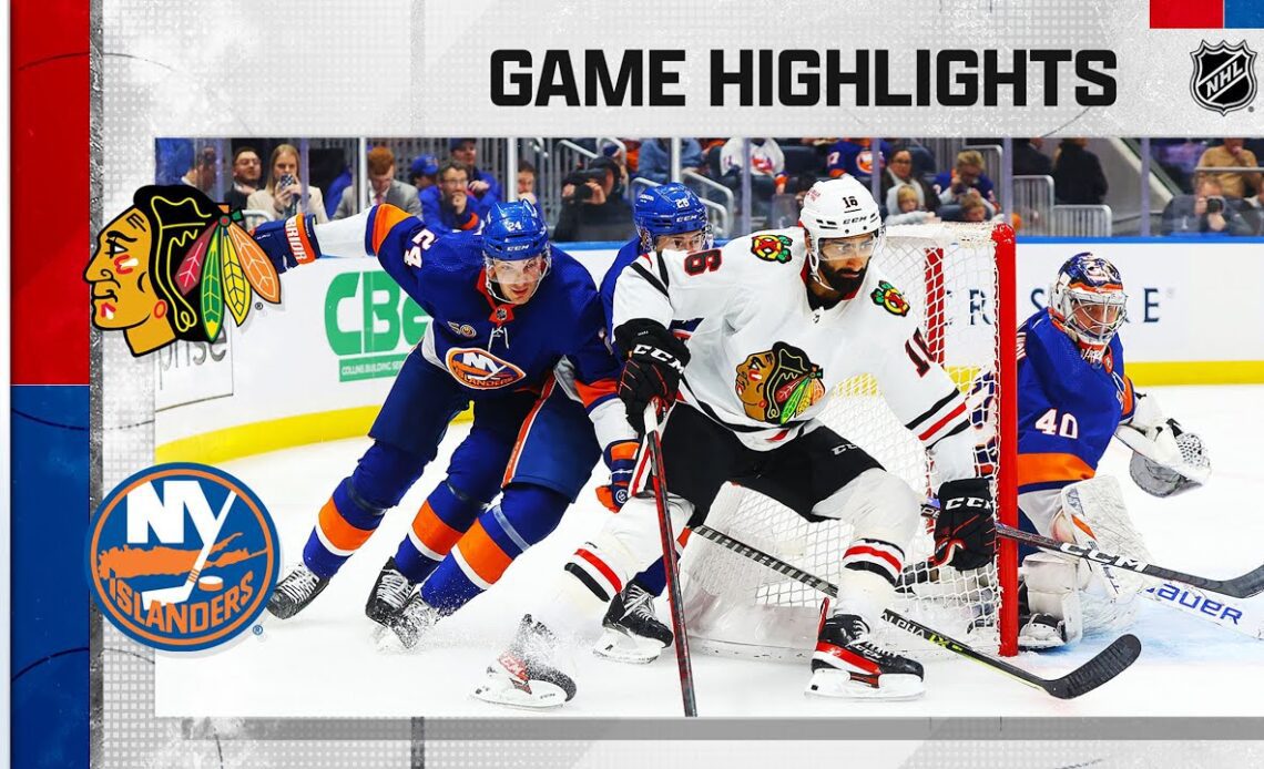 Blackhawks @ Islanders 12/4 | NHL Highlights 2022