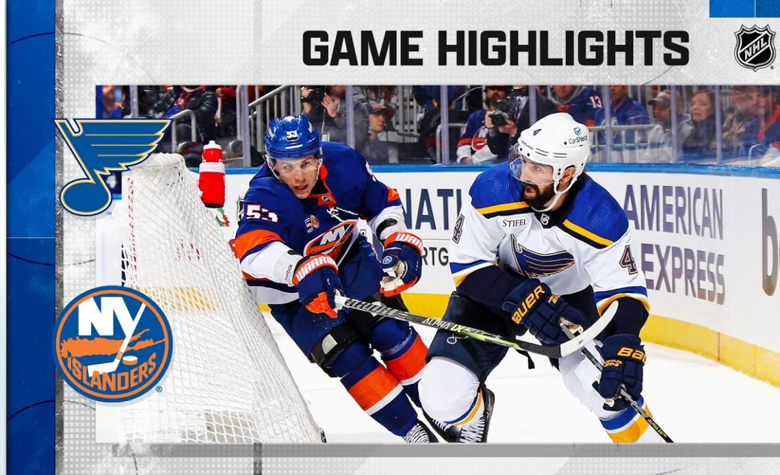 Blues @ Islanders 12/6 | NHL Highlights