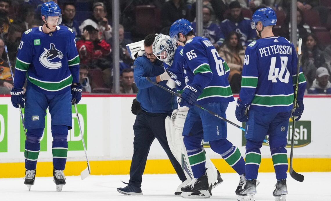 Canucks lose Demko to injury in lopsided loss to Panthers
