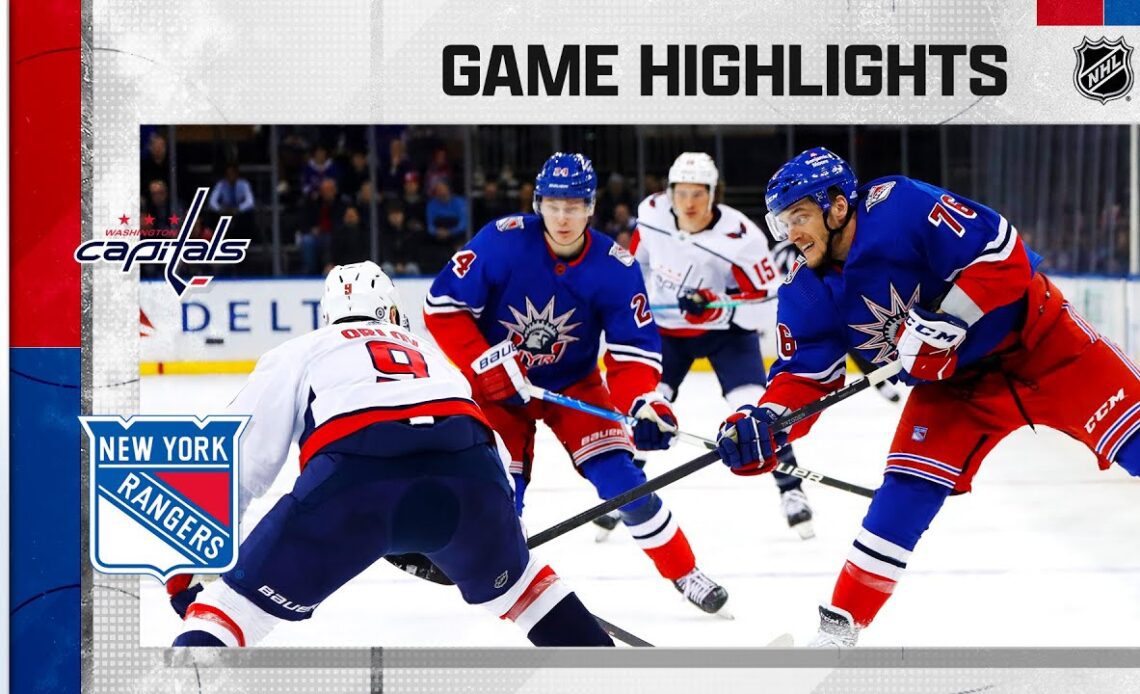 Capitals @ Rangers 12/27 | NHL Highlights 2022