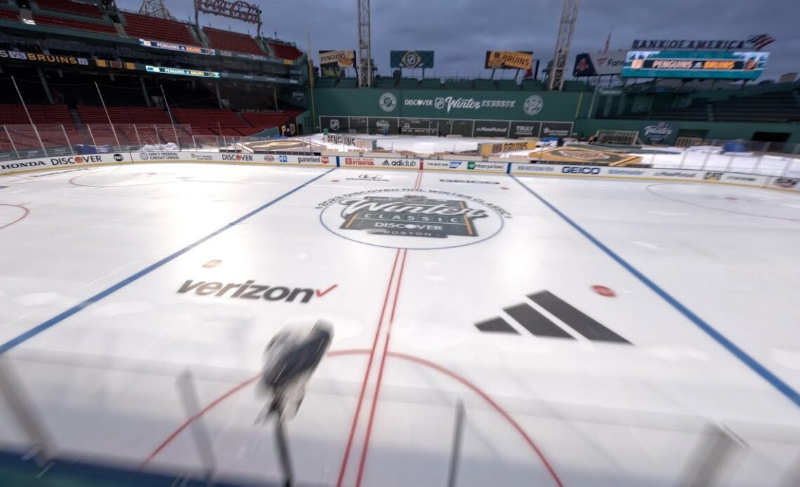 Drone Video of Fenway Park | 2023 Discover NHL Winter Classic