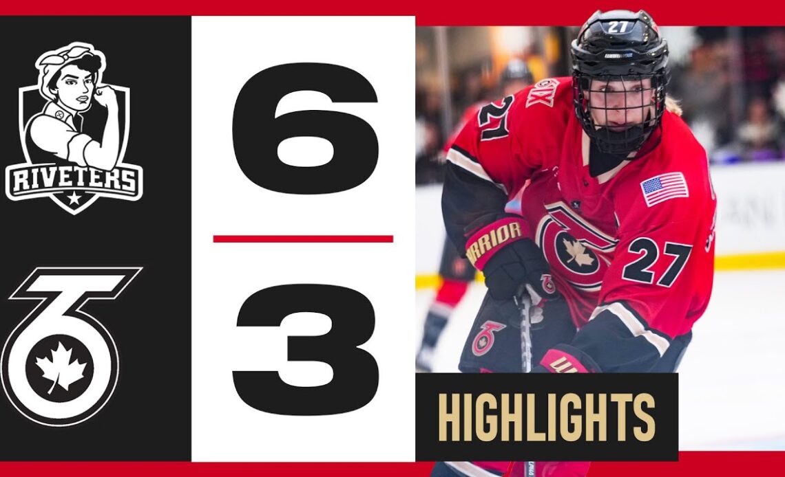 HIGHLIGHTS | Metropolitan Riveters vs Toronto Six (6-3) | PHF