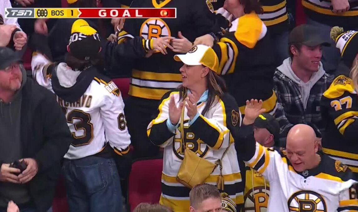 Jake DeBrusk with a Goal vs. Ottawa Senators