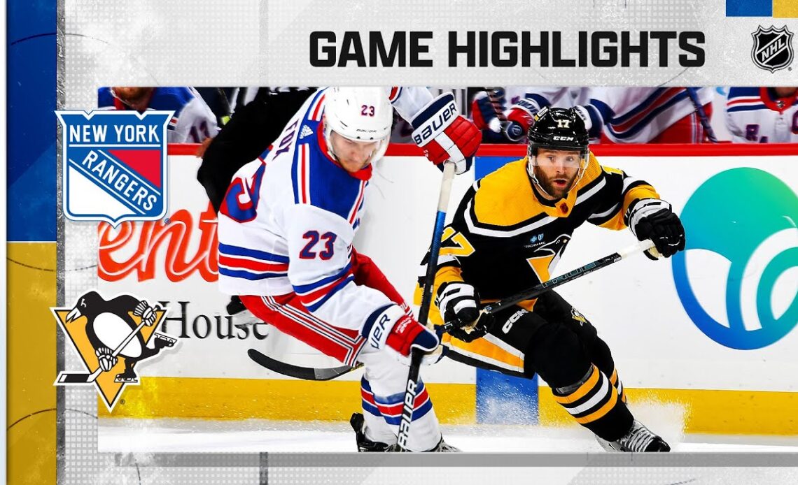 Rangers @ Penguins 12/20 | NHL Highlights 2022