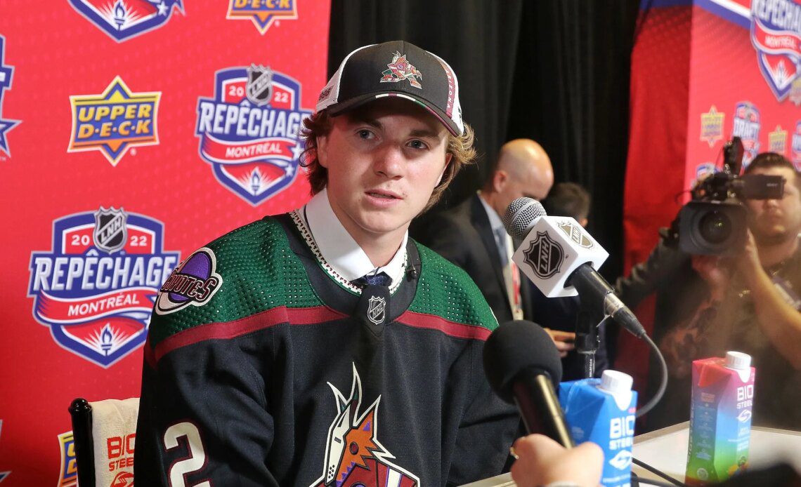 Logan Cooley Arizona Coyotes 2022 Draft