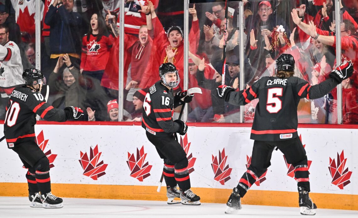 Bedard sets 5 records, posts OT winner as Canada tops Slovakia, advances to world junior semis