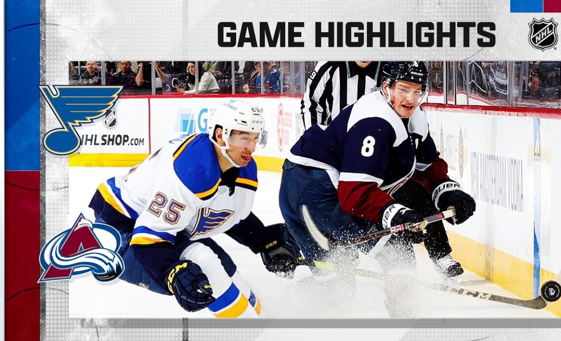 Blues @ Avalanche 1/28 | NHL Highlights 2023