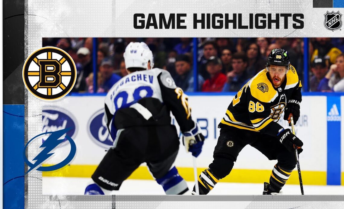 Bruins @ Lightning 1/26 | NHL Highlights 2023