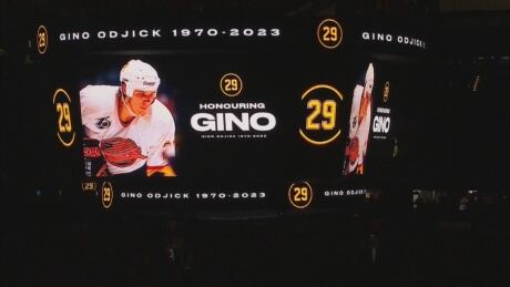 Canucks pay tribute to former player Gino Odjick