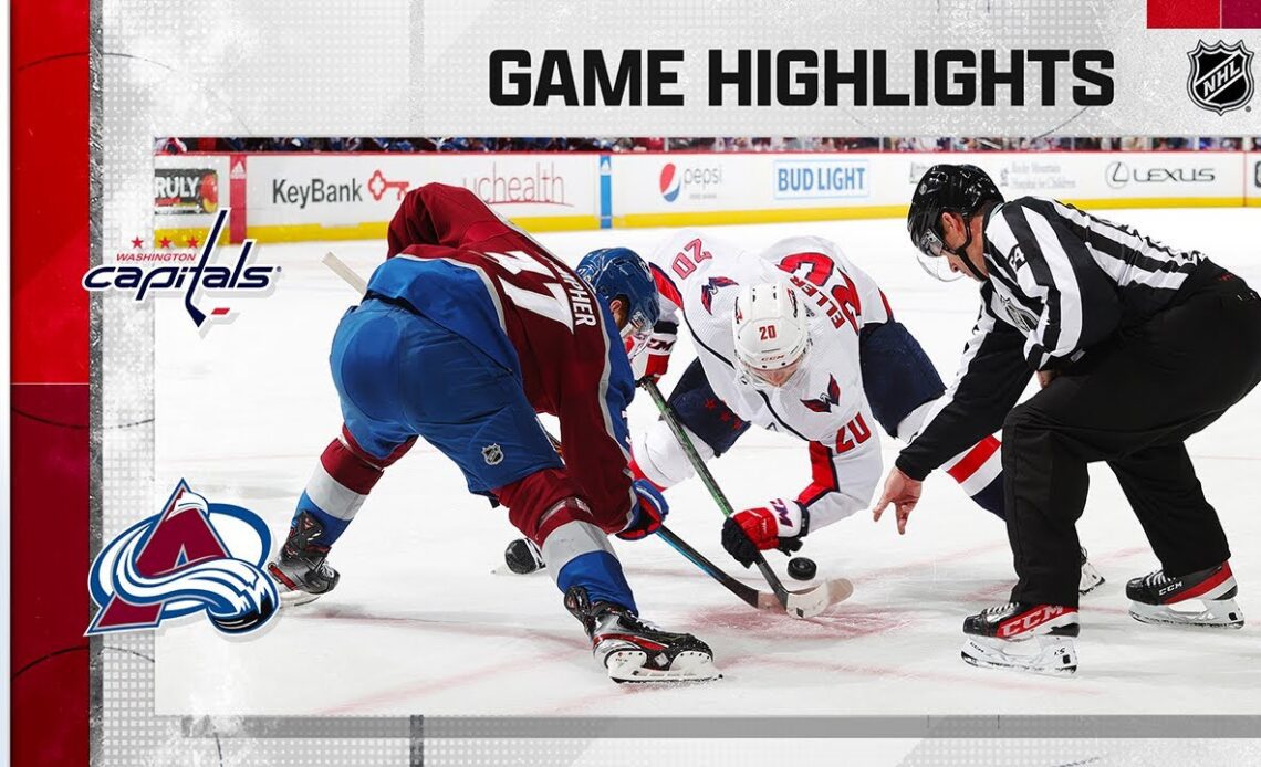 Capitals @ Avalanche 1/24 | NHL Highlights 2023