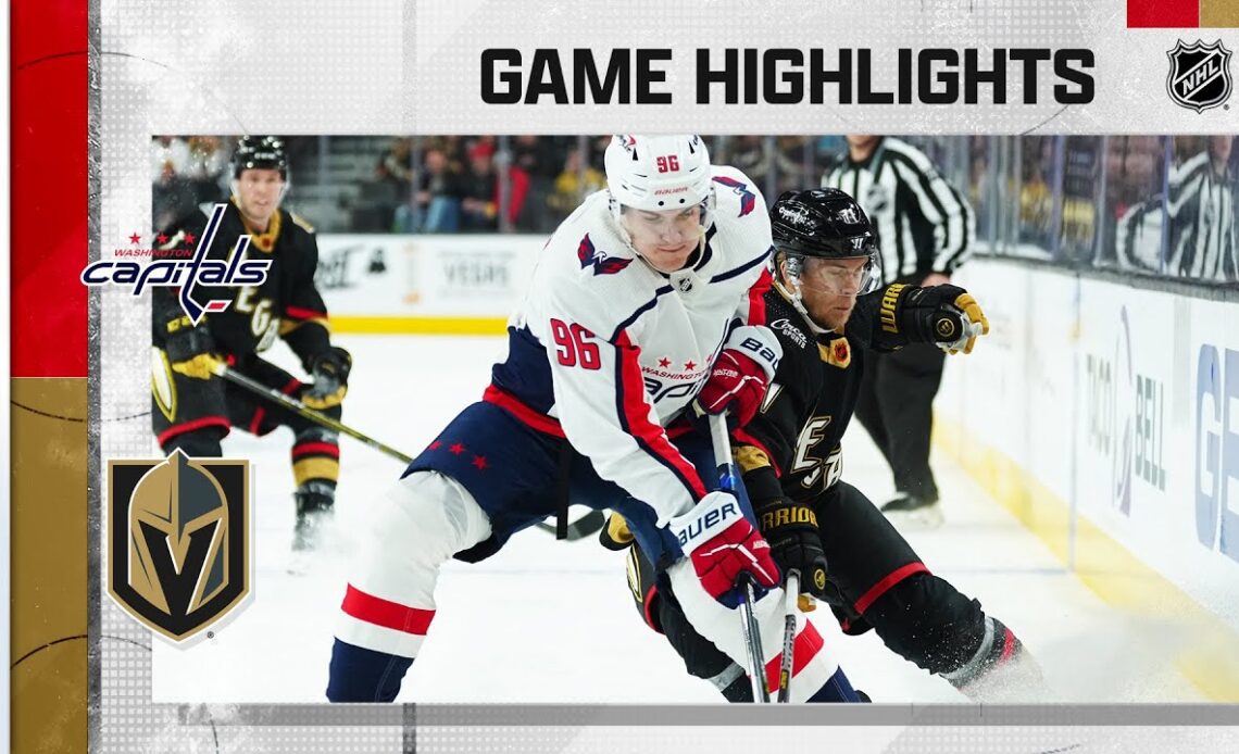Capitals @ Golden Knights 1/21 | NHL Highlights 2023