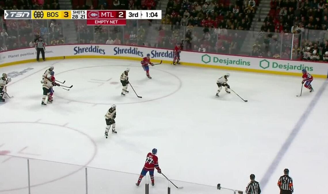 David Pastrnak with a Goal vs. Montreal Canadiens