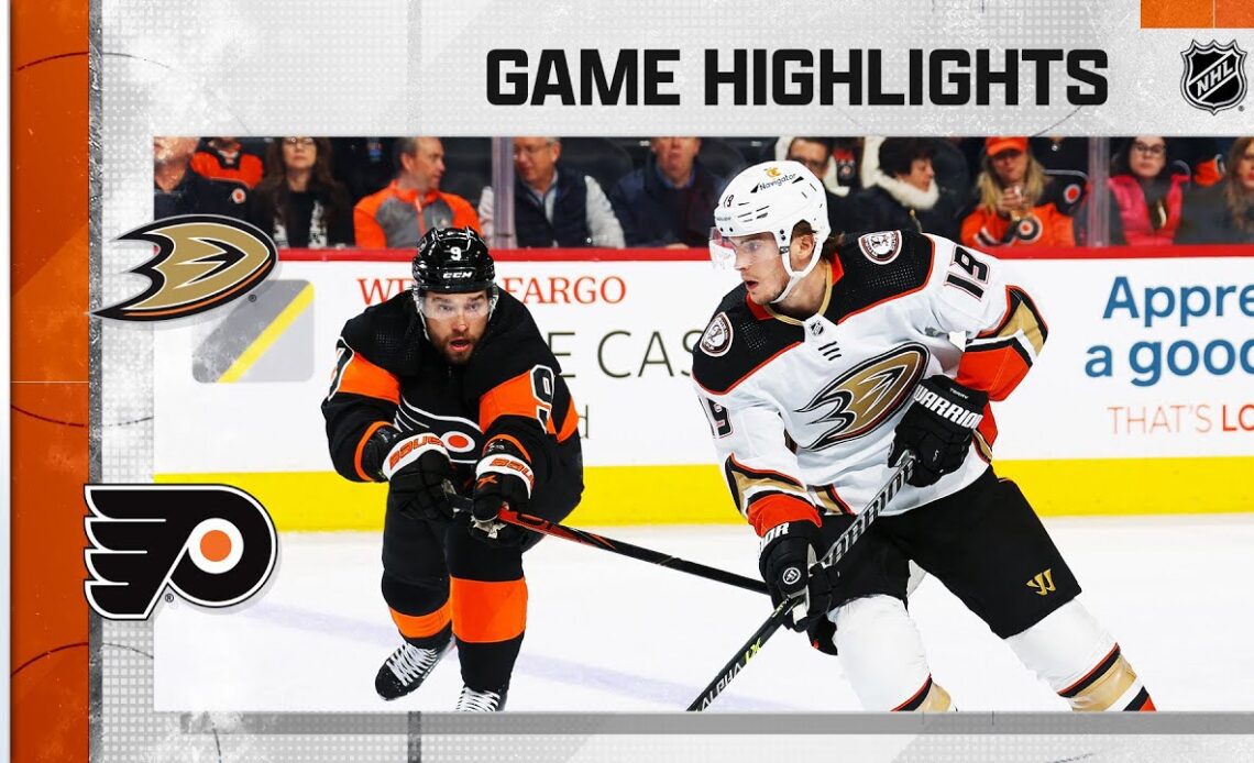 Ducks @ Flyers 1/17 | NHL Highlights 2023