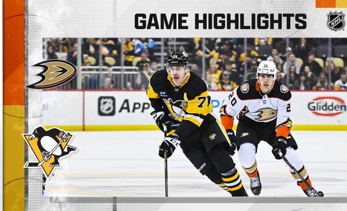 Ducks @ Penguins 1/16 | NHL Highlights 2023