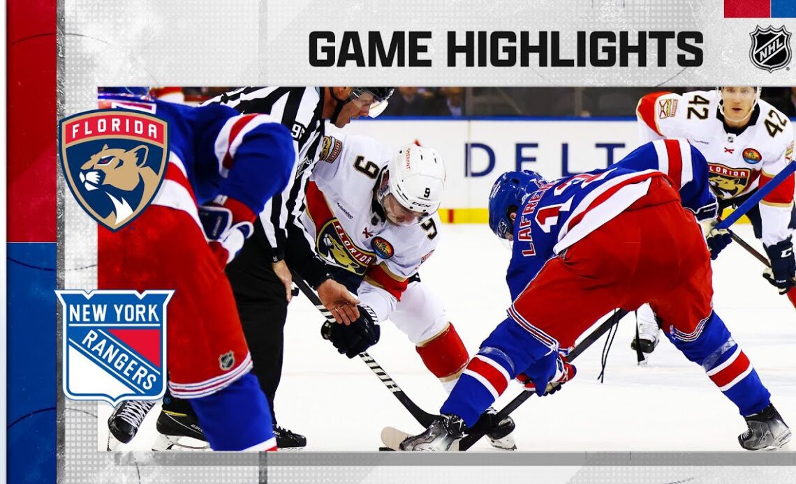 Panthers @ Rangers 1/23 | NHL Highlights 2023