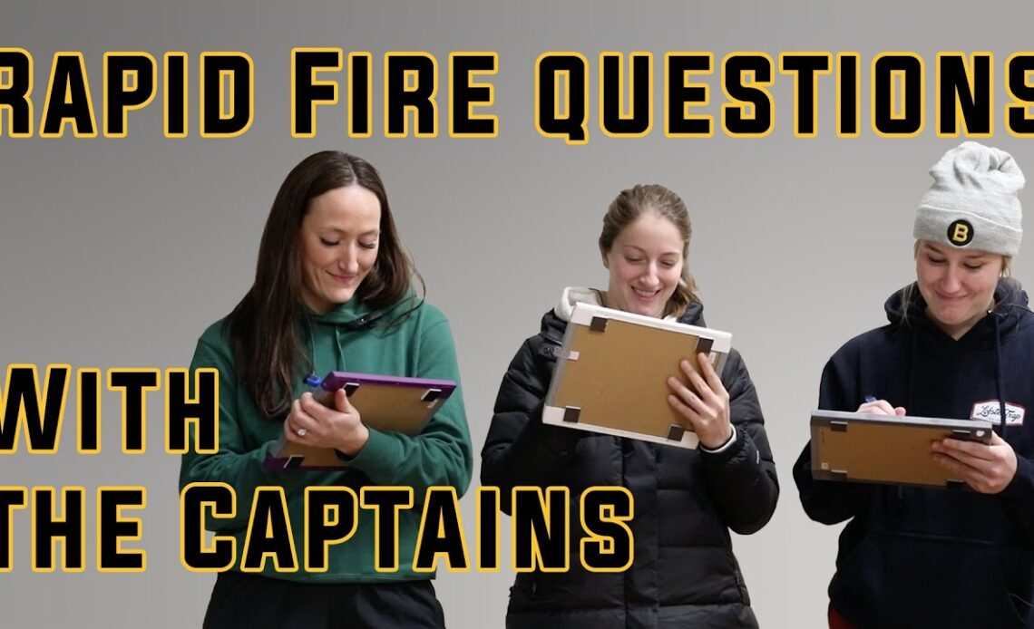 Rapid Fire Questions with Boston Pride captains Jillian Dempsey, McKenna Brand, Kaleigh Fratkin