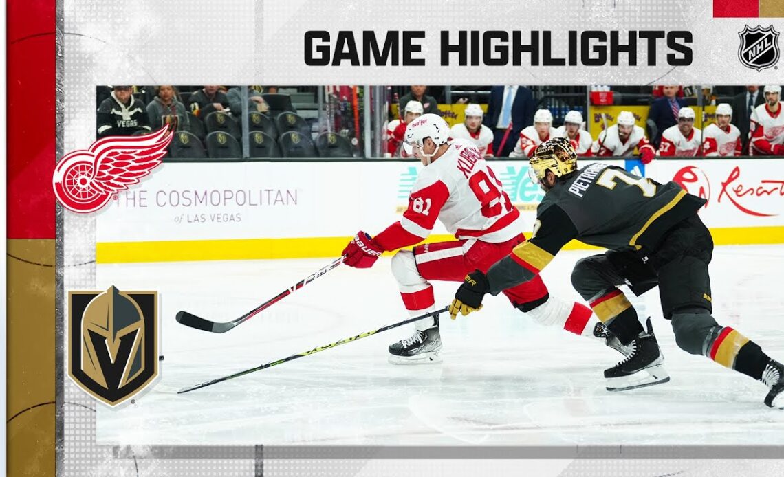 Red Wings @ Golden Knights 1/19 | NHL Highlights 2023