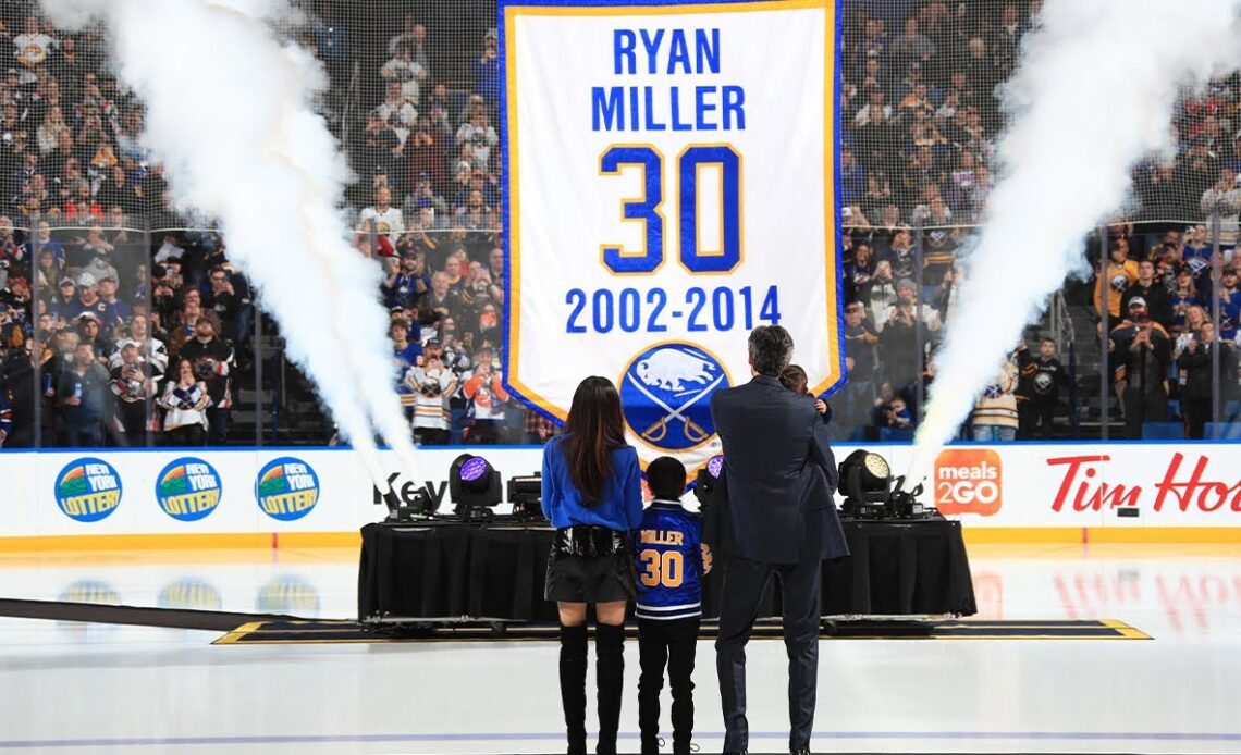 Ryan Miller joins Sabres icons in the rafters!