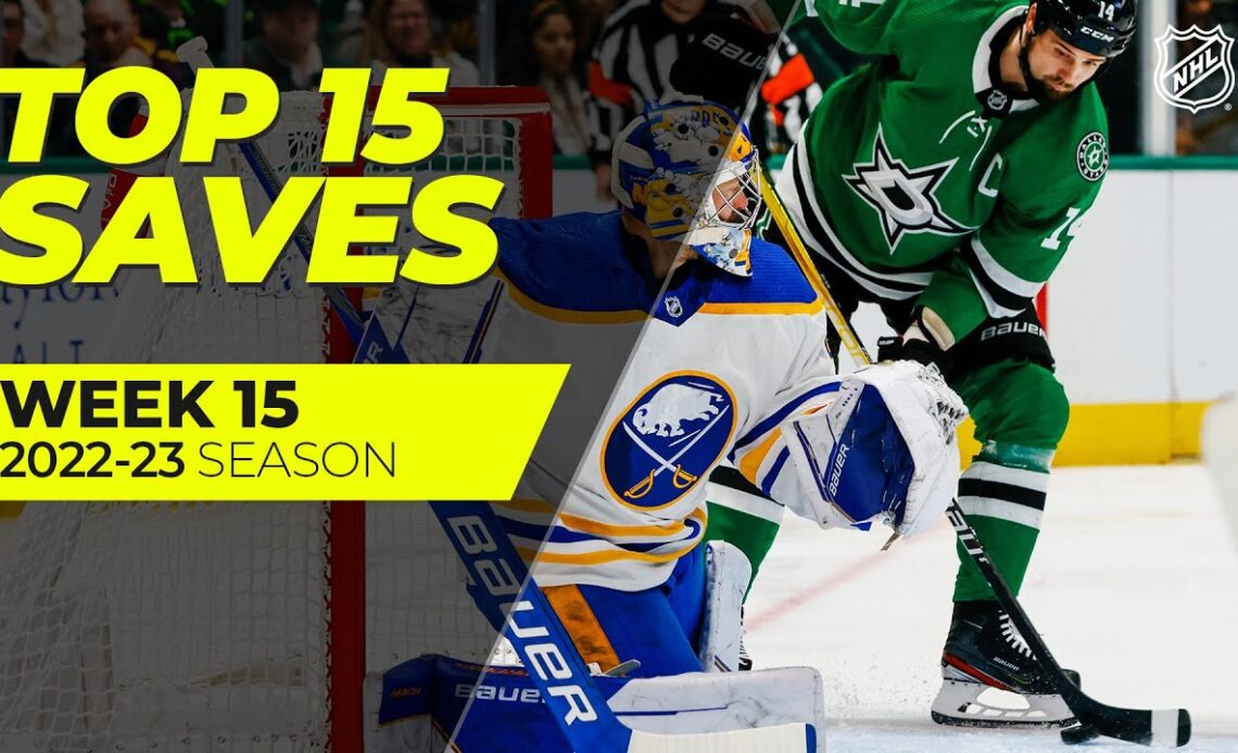 The Best Saves from Week 15 | Anderson, Lyon, Vanecek | 2022-23 NHL Season