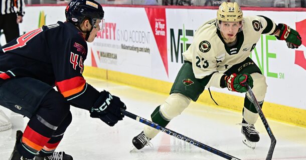 WILD RALLY TO EARN POINT IN NINTH STRAIGHT, FALL 3-2 IN OVERTIME TO FIREBIRDS