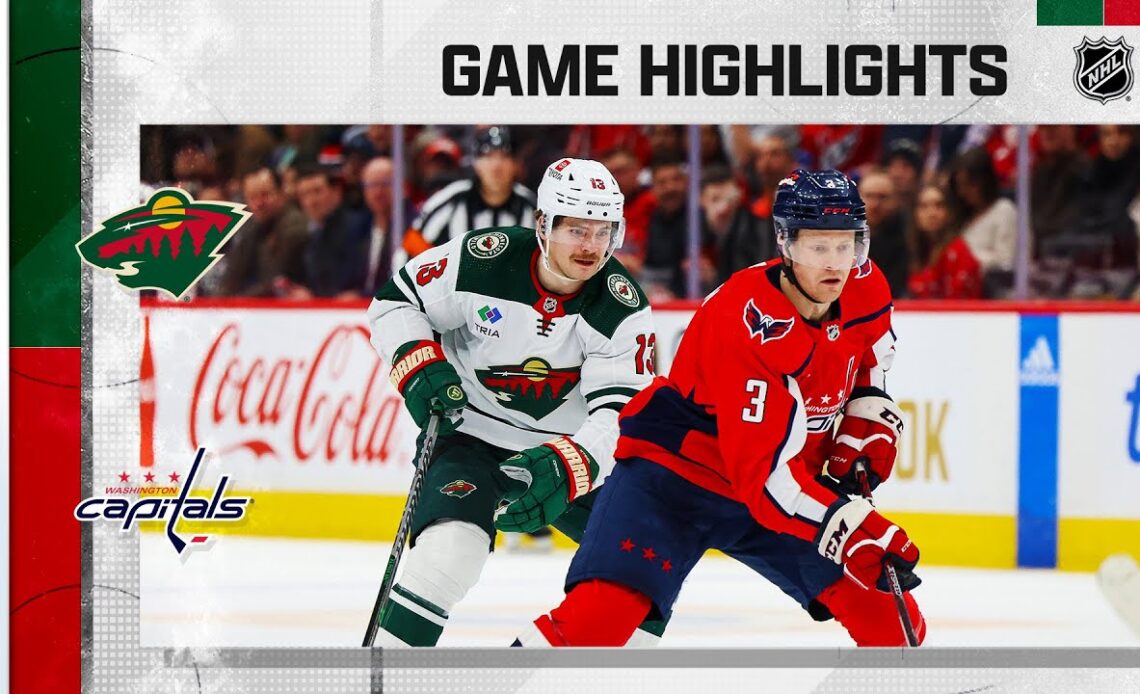 Wild @ Capitals 1/17 | NHL Highlights 2023
