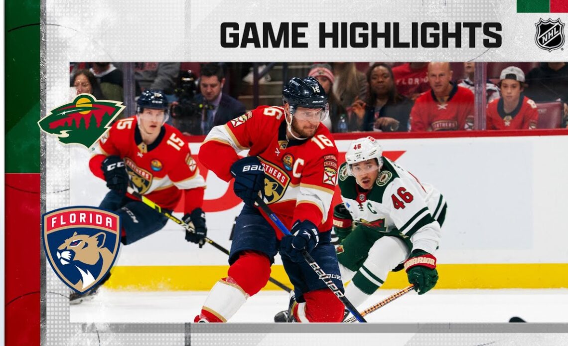 Wild @ Panthers 1/21 | NHL Highlights 2023