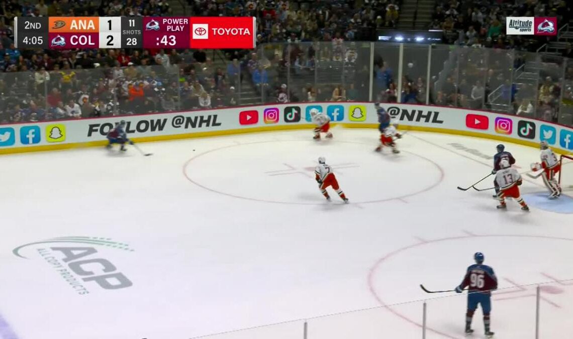 a Goal from Colorado Avalanche vs. Anaheim Ducks
