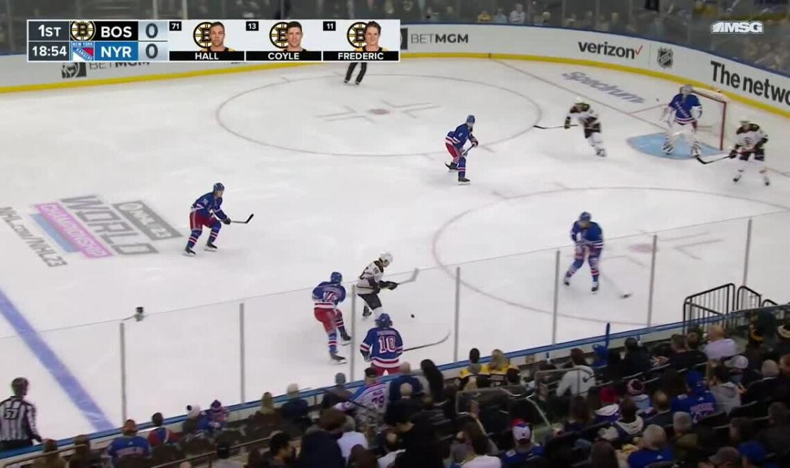 a Goal from New York Rangers vs. Boston Bruins
