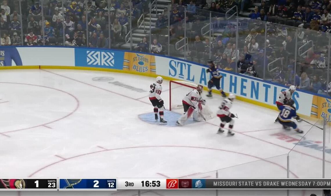 a Goalie Save from St. Louis Blues vs. Ottawa Senators