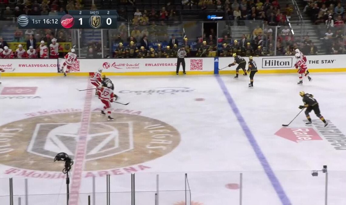 a Goalie Save from Vegas Golden Knights vs. Detroit Red Wings