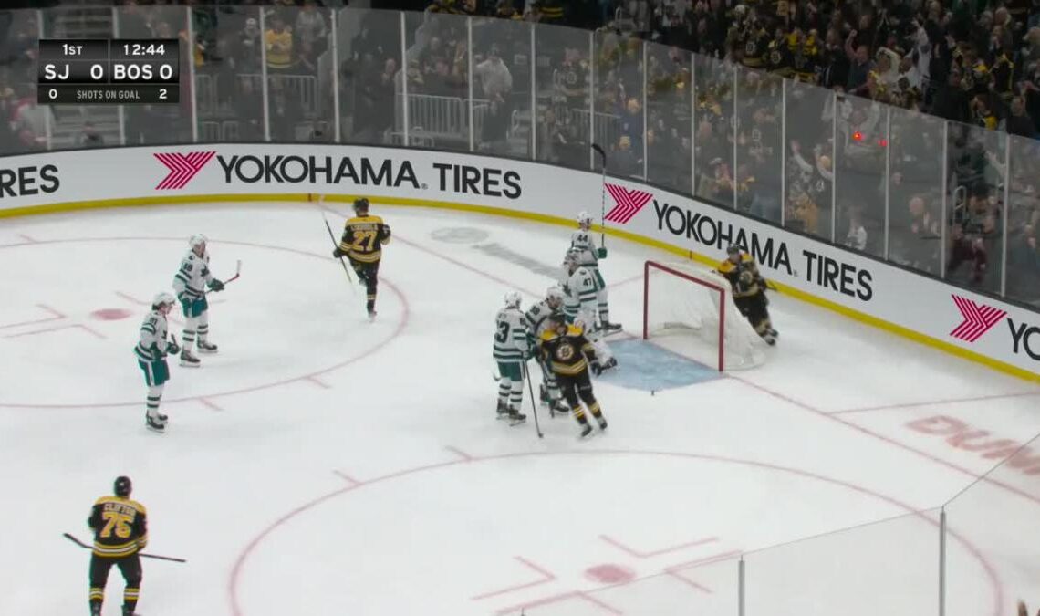 a Spectacular Goal from Boston Bruins vs. San Jose Sharks